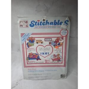 Dimensions Stitchables Counted Cross Stitch Kit Moms World with Frame 72118